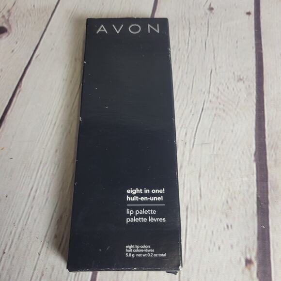 AVON 8 in 1 Lip Compact Palette Natural Ribbons with Case, Mirror and Brush NEW - Picture 4 of 5